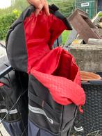 Dubbele fietstassen zwart met rood, Ophalen, Zo goed als nieuw