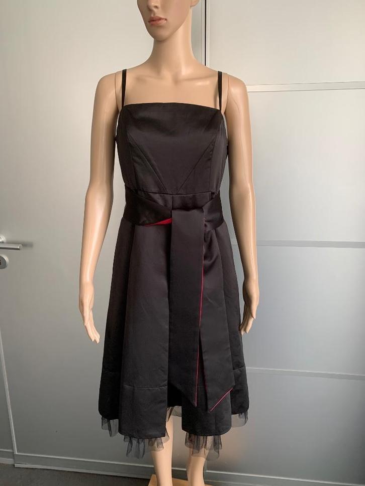 D1188 Set STEPS+YAYA maat 38/40=M jurk+jasje feest zwart, Kleding | Dames, Jurken, Zo goed als nieuw, Maat 38/40 (M), Zwart, Knielengte