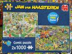 Legpuzzel Jan van Haasteren, 2x 1000 stukjes, Ophalen of Verzenden, 500 t/m 1500 stukjes, Gebruikt