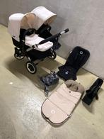 Bugaboo donkey duo zwart/off white, Kinderen en Baby's, Kinderwagens en Combinaties, Gebruikt, Verstelbare duwstang, Bugaboo, Ophalen of Verzenden