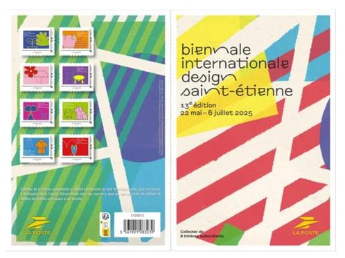Jaar 2025 Collector 8 timbres Biennale internationale design, Postzegels en Munten, Postzegels | Europa | Frankrijk, Postfris
