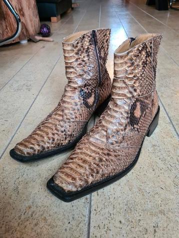 Python boots mt 44 / 45. Cowboy western laarzen. Slangenleer beschikbaar voor biedingen