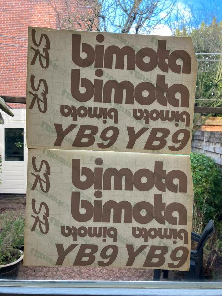 Bimota YB9 / YB9sr Merk en Type kuip stickers gesneden, Motoren, Onderdelen | Overige, Nieuw, Ophalen of Verzenden