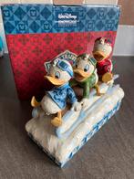 Disney Traditions Huey, Dewey and Louie sledding, Donald Duck, Ophalen of Verzenden, Zo goed als nieuw, Beeldje of Figuurtje