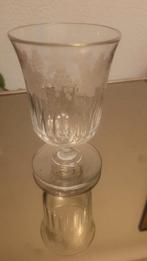 19 de eeuws wijnglas, Huis en Inrichting, Woonaccessoires | Vazen, Gebruikt, Wit, Ophalen of Verzenden, Glas