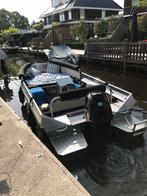 Aluminium Sloep Aluva + 30 pk + trailer, Watersport en Boten, Ophalen, 10 tot 30 pk, Aluminium, Zo goed als nieuw
