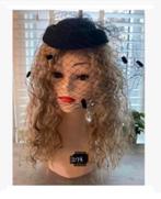 Brocante vrouw mannequin hoofd body met pruik en hoedje, Antiek en Kunst, Curiosa en Brocante, Ophalen of Verzenden