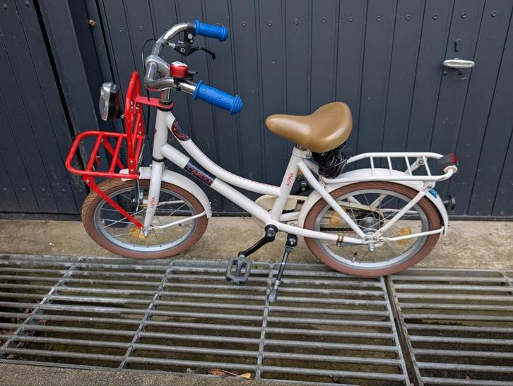 Alpina cargo 16 inch meidenfiets, Fietsen en Brommers, Fietsen | Kinderfietsjes, Zo goed als nieuw, Minder dan 16 inch, Ophalen