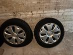 Velgen met winterbanden 4x108 175/65 R14, Ophalen, 14 inch, 175 mm, Banden en Velgen