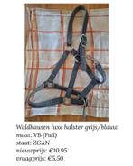 Waldhausen luxe halster grijs/blauw maat VB/Full, Ophalen of Verzenden, Zo goed als nieuw, Overige soorten