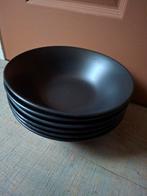 6 zwarte diepe borden van Tavola, Huis en Inrichting, Keuken | Servies, Gebruikt, Ophalen of Verzenden, Bord(en), Overige stijlen