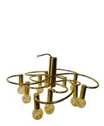 vintage 'gouden' luster / hanglamp in Sciolari stijl, Ophalen, Zo goed als nieuw, Minder dan 50 cm