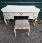 BROCANT BAROK KAPTAFEL SIDE TABLE MET KRUKJE QUEEN ANNE, Huis en Inrichting, Tafels | Kaptafels, Gebruikt, 100 tot 150 cm, Minder dan 100 cm