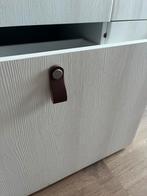 6 leren handgreepjes, Ophalen of Verzenden, Zo goed als nieuw, 25 tot 50 cm, Minder dan 100 cm