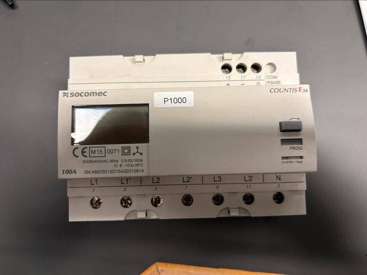 kWh meter 100a direct meting, Doe-het-zelf en Verbouw, Meetapparatuur, Gebruikt, Elektriciteit, Ophalen of Verzenden
