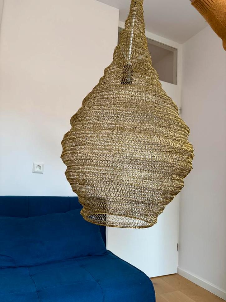 Handgemaakte Indiase lampen - Zo goed als nieuw!, Huis en Inrichting, Lampen | Hanglampen, Zo goed als nieuw, 50 tot 75 cm, Metaal