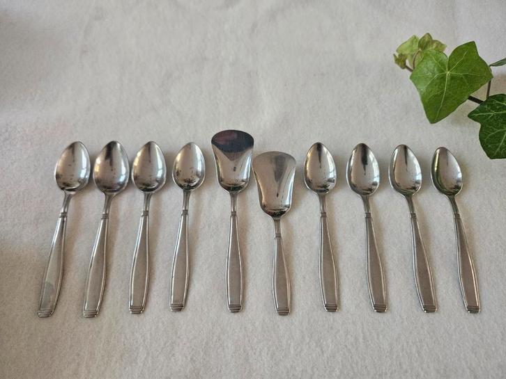 Koffielepeltjes / Theelepeltjes Gero Zilmeta 562 Carre ET, Antiek en Kunst, Antiek | Bestek, Ophalen of Verzenden