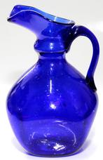Schitterende Antiek Frans Olie Kannetje Blauw Glas, Antiek en Kunst, Verzenden