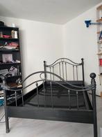 mooi auping spijlenbed, zgan, 120 breed, Huis en Inrichting, Slaapkamer | Bedden, Zwart, Ophalen of Verzenden, Zo goed als nieuw