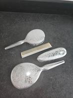 Brocante zilveren set voor op de kaptafel, Antiek en Kunst, Ophalen of Verzenden