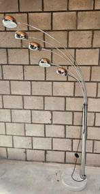 Chromen vloerlamp 5 armen, Huis en Inrichting, Lampen | Vloerlampen, Ophalen of Verzenden, Zo goed als nieuw