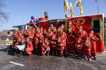 Carnavalspak - Brandweerman - Grote groepen - Brandweer beschikbaar voor biedingen