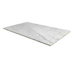 Rechthoekig marmeren tafelblad 100 x 60 cm - wit marmer, Nieuw, Overige materialen, Ophalen of Verzenden