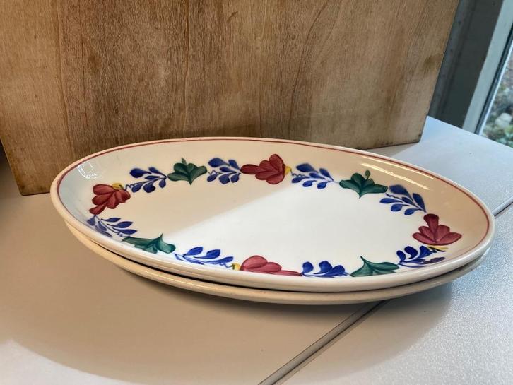 Boerenbont zuurschaaltjes/belegschaaltjes, 2 stuks, Antiek en Kunst, Antiek | Servies los, Verzenden