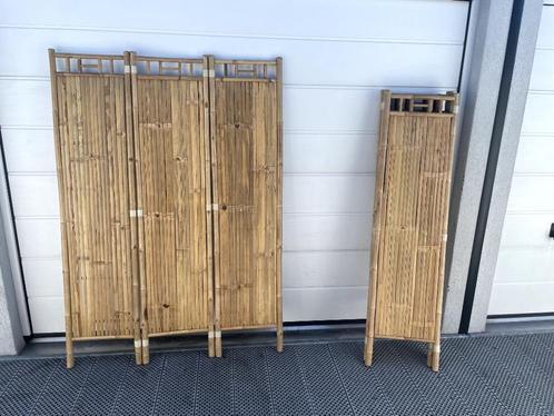 Set van 2 bamboe afschermrekken – stijlvol en natuurlijk, Huis en Inrichting, Woonaccessoires | Kamerschermen, Nieuw, Ophalen