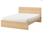 Ikea malm bedframe 160x200, Huis en Inrichting, Slaapkamer | Bedden, Ophalen, Wit, Tweepersoons, Zo goed als nieuw
