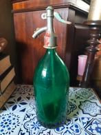 Oude vintage groene spuitfles sodawater fles nr 2, Antiek en Kunst, Antiek | Glas en Kristal, Ophalen of Verzenden