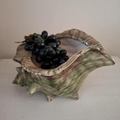 Prachtige keramieke vintage schelp., Antiek en Kunst, Curiosa en Brocante, Ophalen of Verzenden