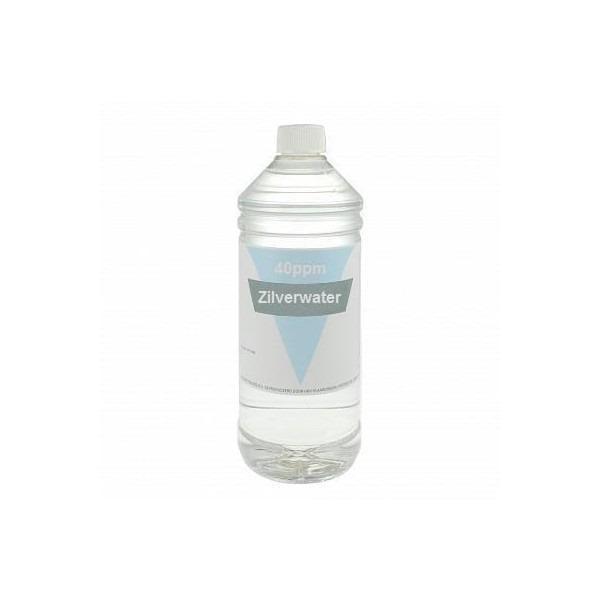 Zilverwater 40 PPM Colloidaal Zilver 1 liter plastic fles, Ophalen of Verzenden, Nieuw, Overige typen