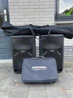 Professionele geluidsinstallatie te huur, Ophalen of Verzenden, Nieuw, 500 tot 1000 watt, P.A.