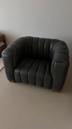 Stijlvolle fauteuil, Ophalen, Gebruikt, 100 tot 125 cm, Leer