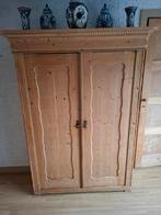 Antieke kleding kast grenen, Antiek en Kunst, Ophalen