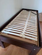 Auping auronde, volledig elektrisch, 80x200, Huis en Inrichting, Slaapkamer | Bedden, Ophalen, Eenpersoons, Bruin, 80 cm
