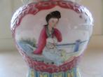 Chinese Jiangxi dekselpot Mun Shou Famille Rose porselein, Antiek en Kunst, Verzenden