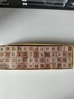 Houten Stempelset - Alfabet, Ophalen, Zo goed als nieuw, Houten stempel