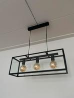 Zwarte hanglamp met 3 lichtbronnen, Ophalen, Zo goed als nieuw, Metaal, Minder dan 50 cm