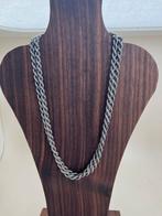 Lange zilveren kabelketting, Ophalen of Verzenden, Zo goed als nieuw, Zilver