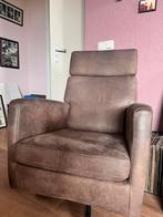 Suede luxe fauteuil., Huis en Inrichting, Fauteuils, Ophalen, Zo goed als nieuw, 50 tot 75 cm, Leer