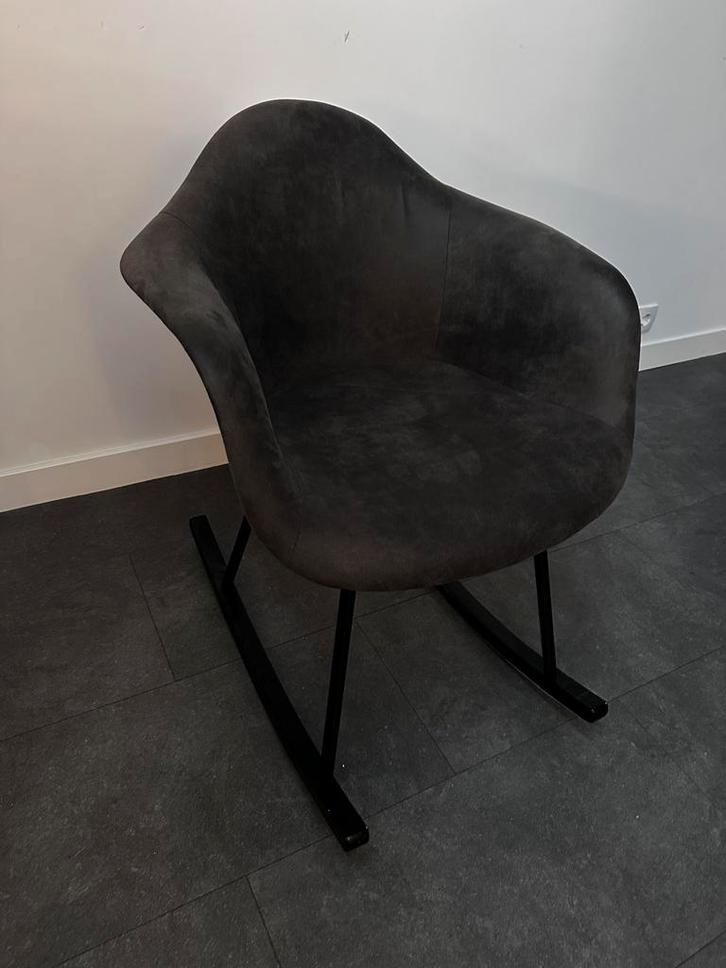 Kenna Schommelstoel (kinderkamer)- Zo Goed Als Nieuw, Huis en Inrichting, Stoelen, Zo goed als nieuw, Eén, Stof, Grijs, Ophalen
