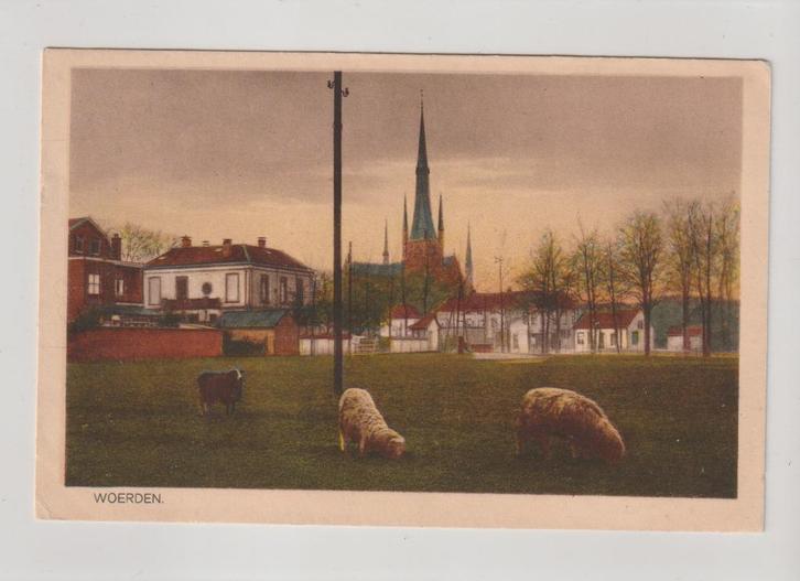 Woerden - Exercitieveld * 250728-75, Verzamelen, Ansichtkaarten | Nederland, Gelopen, Utrecht, 1920 tot 1940, Ophalen of Verzenden