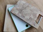 Drie snijplanken 2 houten 1 kunstof, handig voor de keuken, Huis en Inrichting, Ophalen of Verzenden