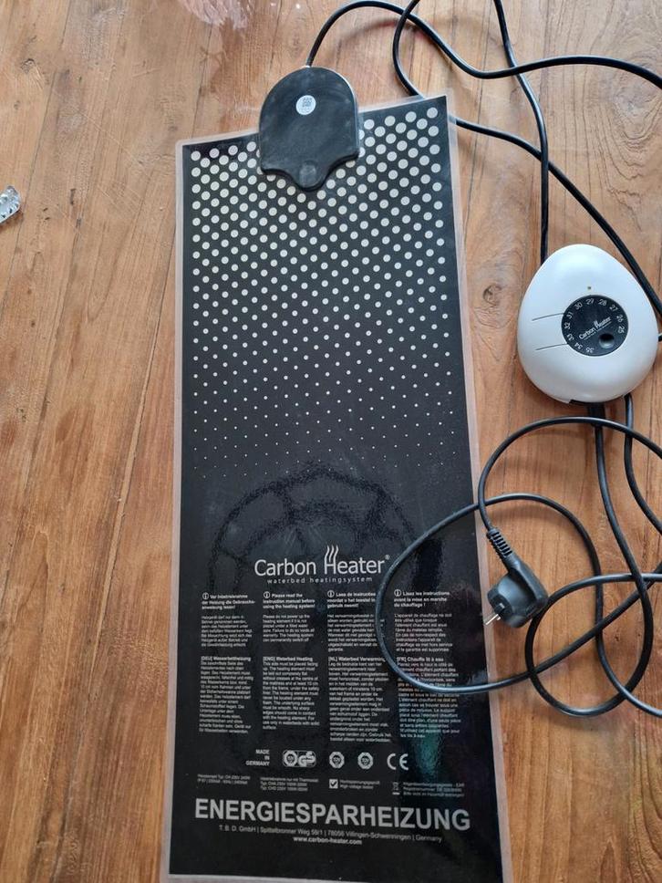 Waterbed verwarming / carbon heating, Huis en Inrichting, Slaapkamer | Waterbedden, Zo goed als nieuw, Duo-systeem, 140 cm, 220 cm