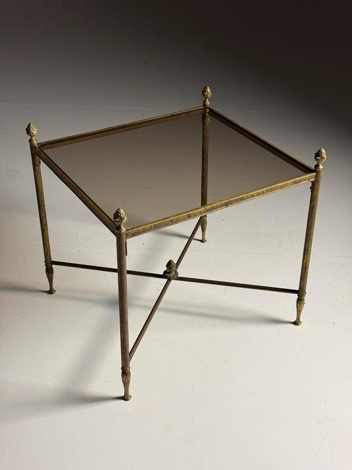 Maison Bagues stijl bijzettafel vintage, Huis en Inrichting, Tafels | Bijzettafels, Gebruikt, Rechthoekig, Minder dan 55 cm, Ophalen