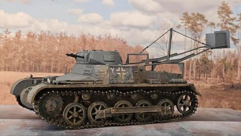1/16 Panzer 1 Ausf.B 'Abwurfvorrichtung', Hobby en Vrije tijd, Modelbouw | Auto's en Voertuigen, Zo goed als nieuw, Tank, Groter dan 1:32