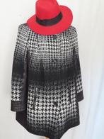 Charmante winterjas in sprekende zwart/wit ruit mt 42/44, Kleding | Dames, Jassen | Winter, Overige kleuren, Verzenden, Maat 42/44 (L)