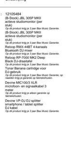 Leuke complete Reloop RP 7000 mk2  dj set aangeboden, Muziek en Instrumenten, Dj-sets en Draaitafels, Reloop, Zo goed als nieuw